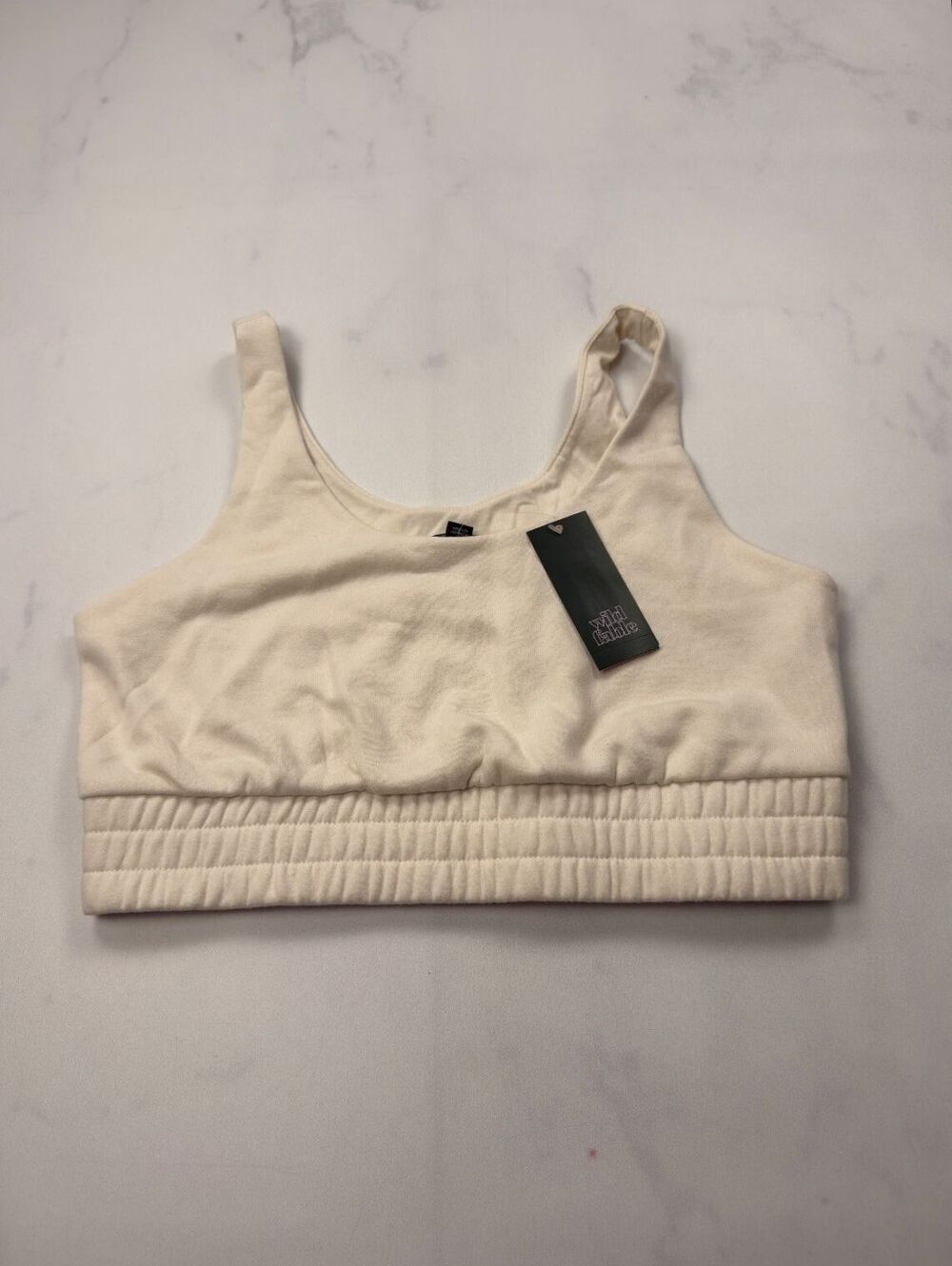 Wild Fable Bra Cream Scoop Neck Stretch - Womens M